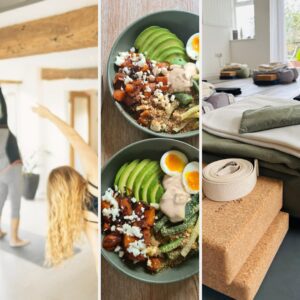green minimalist spiritual retreat nature photo collage instagram post (2)